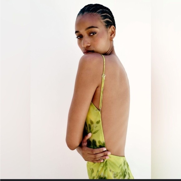 ZARA PRINTED MACI DRESS - Picture 8 of 9